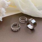 Ring for women personality hip-hop Japanese and Korean opening adjustable index finger joint ring cold style niche ins ring